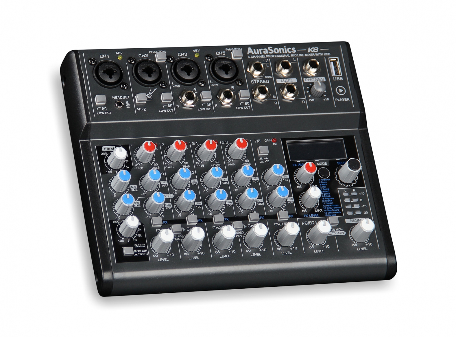 AuraSonics K8 компактный микшерный пульт в Хабаровске