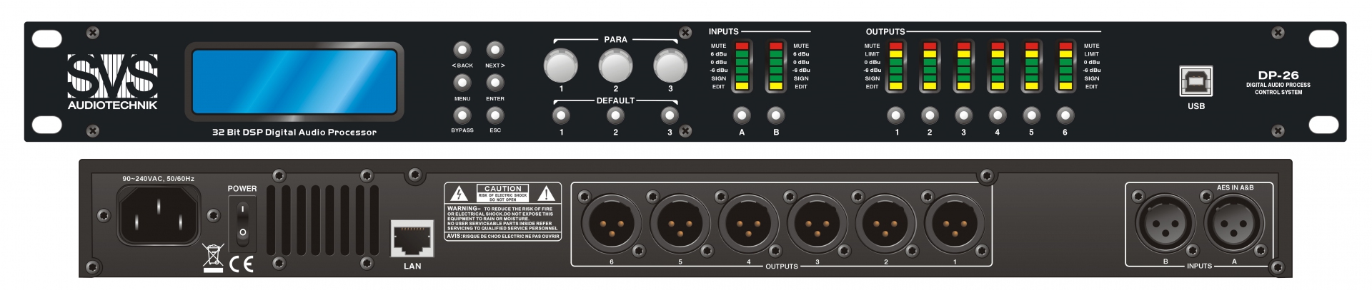 SVS Audiotechnik DP-26 Цифровой процессор: 2 входа 6 выходов в Хабаровске