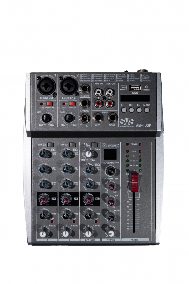 SVS Audiotechnik mixers AM-4 DSP Аналоговый микшерный пульт, 4-канала в Хабаровске
