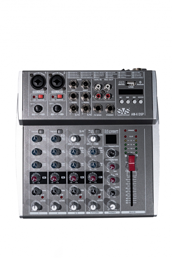 SVS Audiotechnik mixers AM-6 DSP Микшерный пульт аналоговый, 6-канальный SVS Audiotechnik mixers в Хабаровске