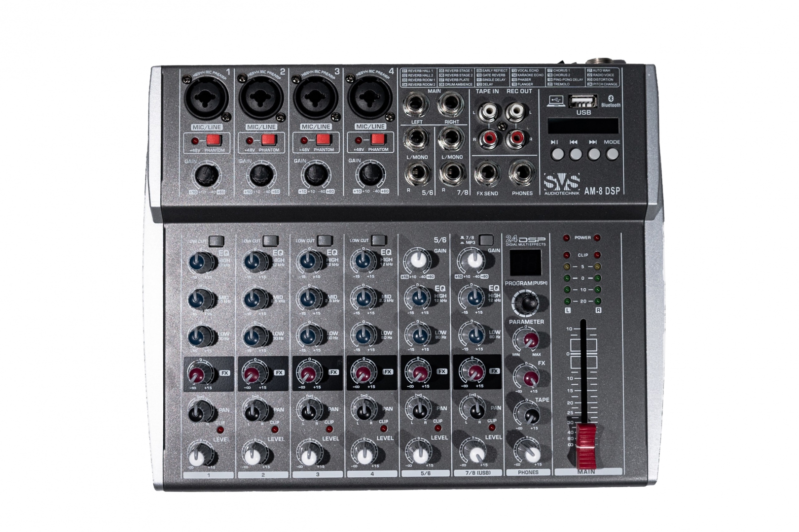SVS Audiotechnik mixers AM-8 DSP Микшерный пульт аналоговый, 8-канальный в Хабаровске
